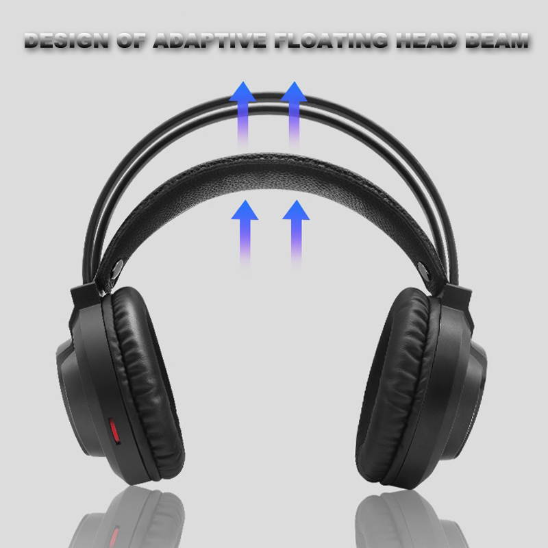 USB Game Headset 7.1 Channel Wired Headset With Mic & LED Noise Cancellation For Desktop Computer Games