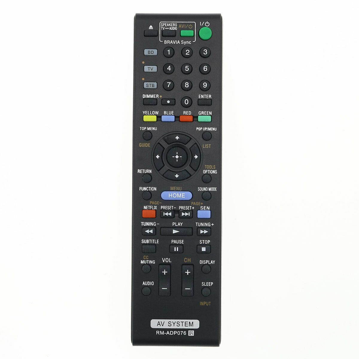 Replacement Audio Receiver Remote Control for Sony BDVT28