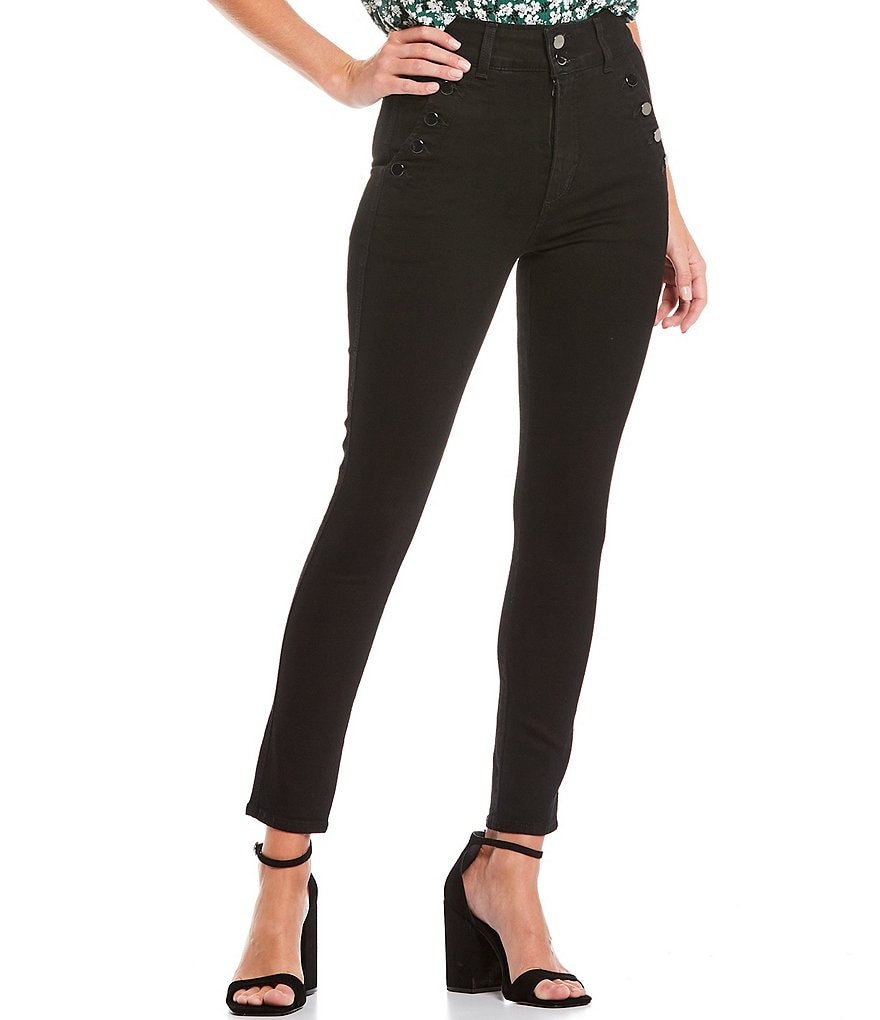 Joe's Jeans Georgia High Rise Button Pocket Detail Ankle Skinny Jeans
