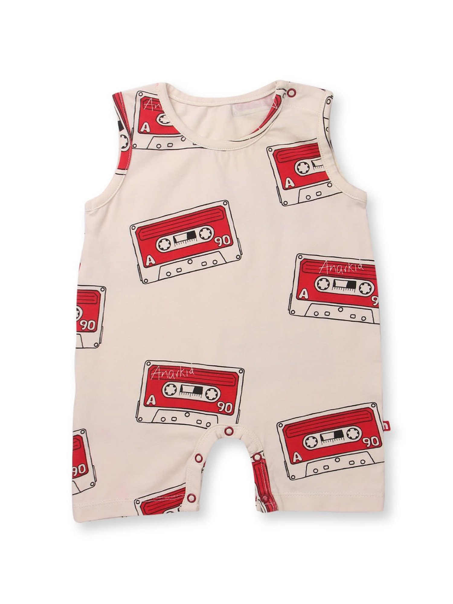 Nino Bambino Kids Cream Printed Romper