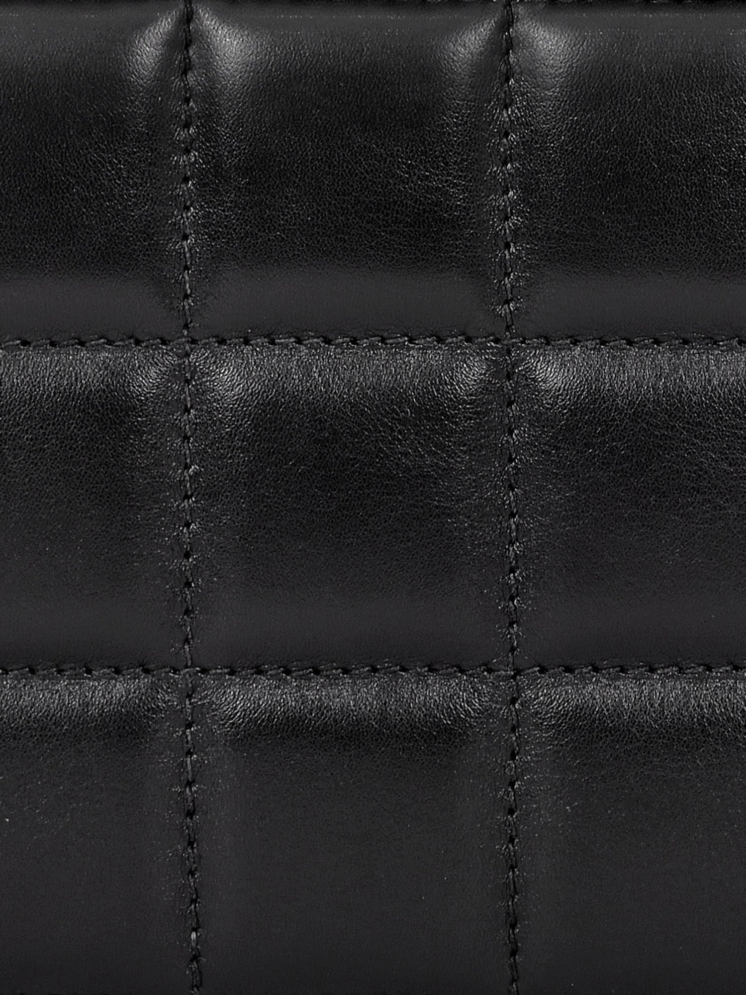 Eske Black Quilted Zip Around Wallet for Women