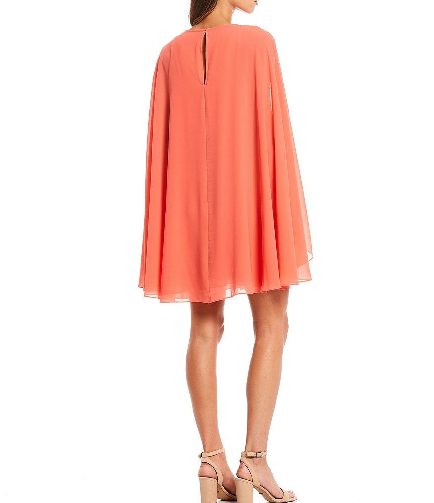 Alex Evenings Illusion Sleeve Embroidered V-Neck A-Line Midi Dress