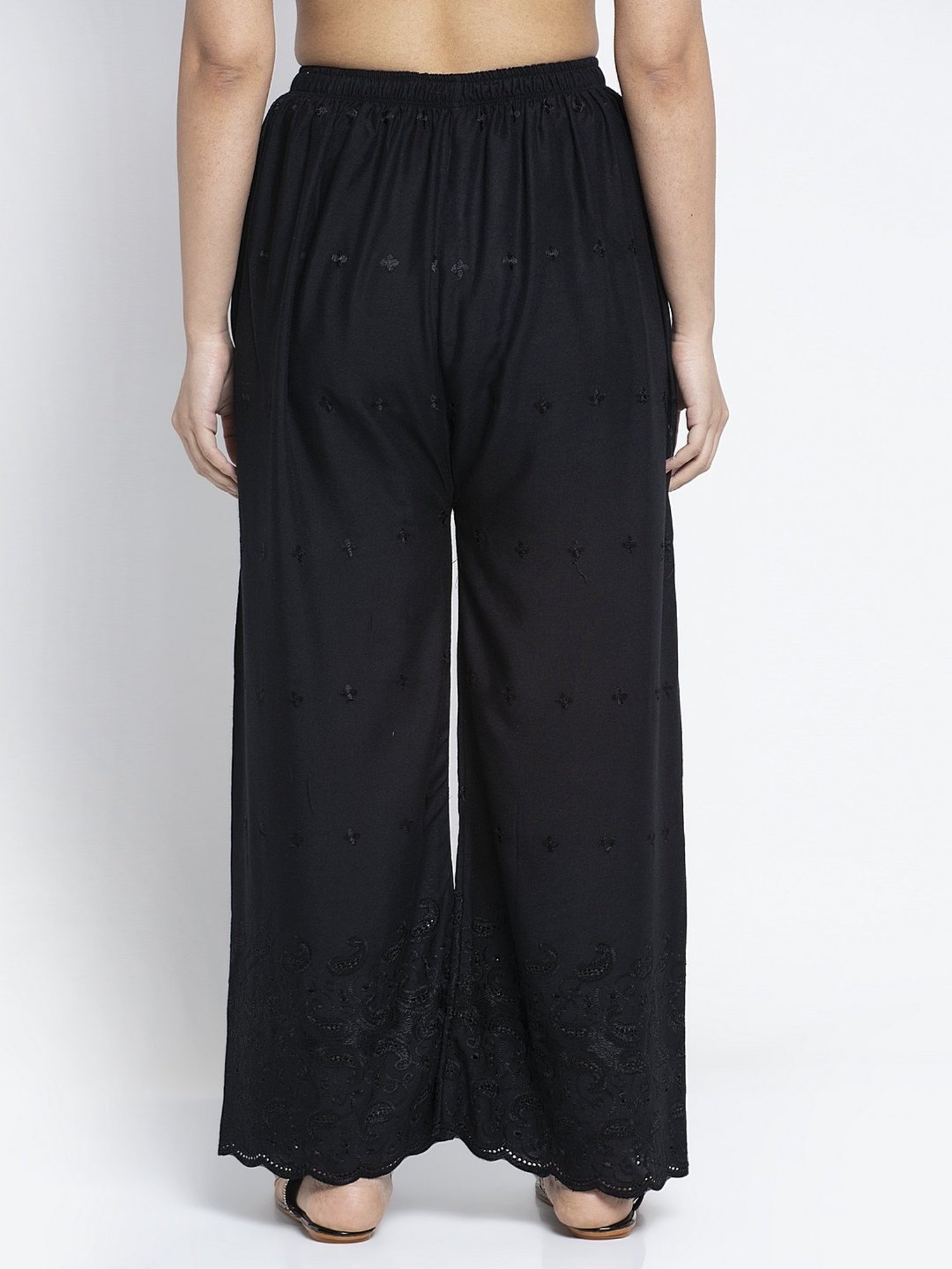 Gracit Multi Flared Fit Rayon Palazzos Pack of - 2