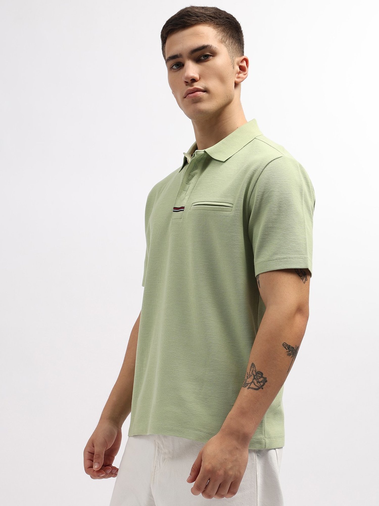 Gant Green Cotton Regular Fit Polo T-Shirt