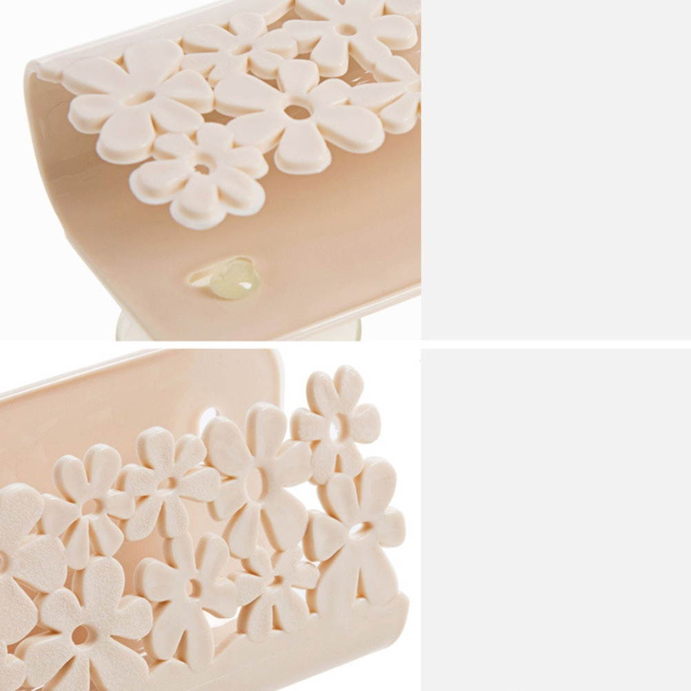 Sponge Holder with Suction Cup Sink Organizer Plastic Soap Dishwashing Drainer Rack(Grey)