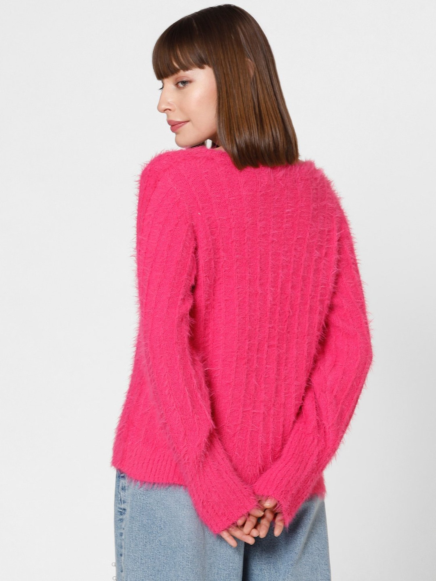 Vero Moda Fuchsia Regular Fit Pullover