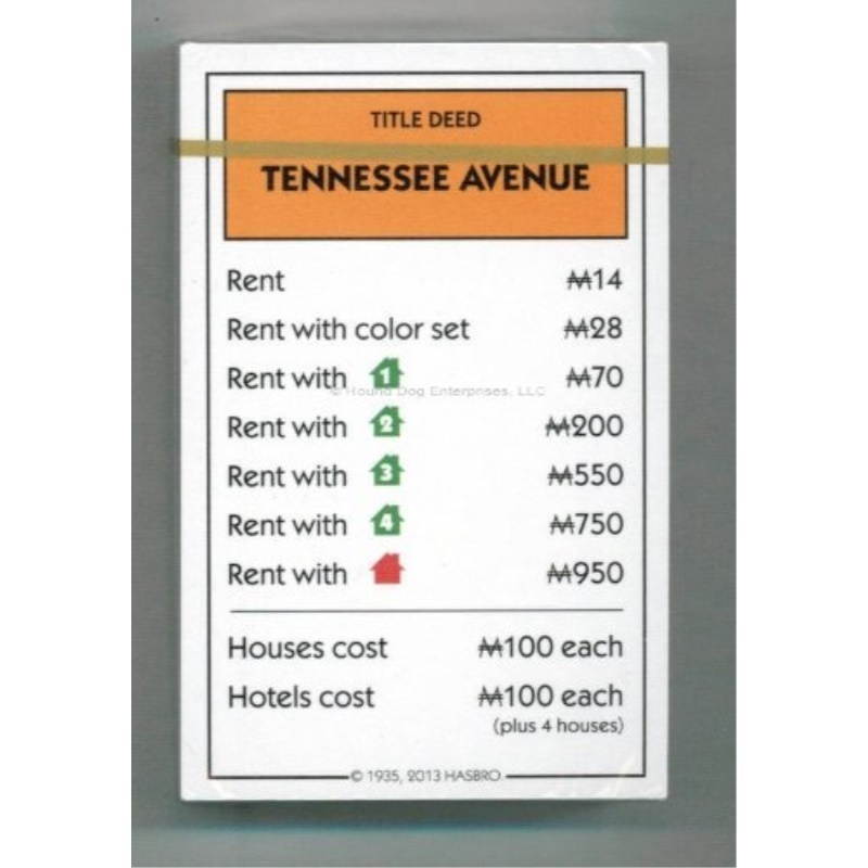 Hasbro Monopoly Card Pack (Deeds/Titles, Chance, Community Chest) - New Monopoly Currency Symbol