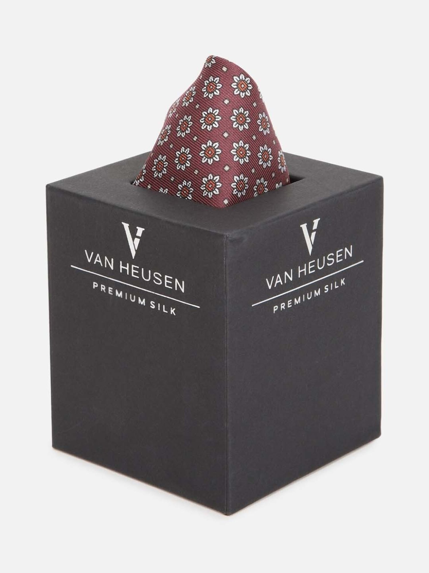 CHOKORE Brown and Yellow Plaid Pocket Square