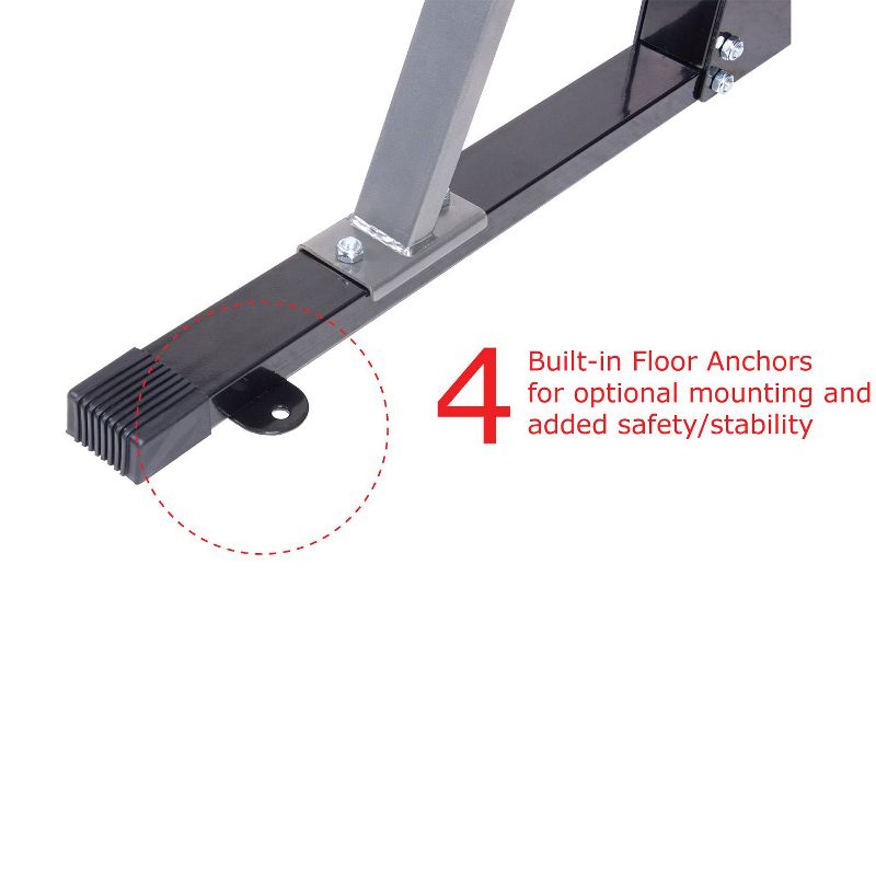 Body Champ PBC530 U Frame/ Cage Power Rack System & Olympic Weight Plate Storage