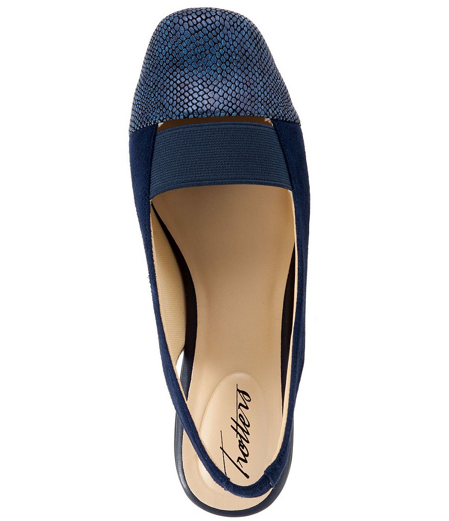 Trotters Sarina Suede Slingback Flats