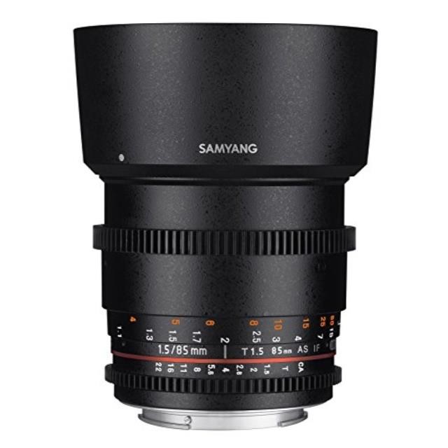 Samyang SYDS85M-C VDSLR II 85mm T1.5 Cine Lens for Canon EF Cameras