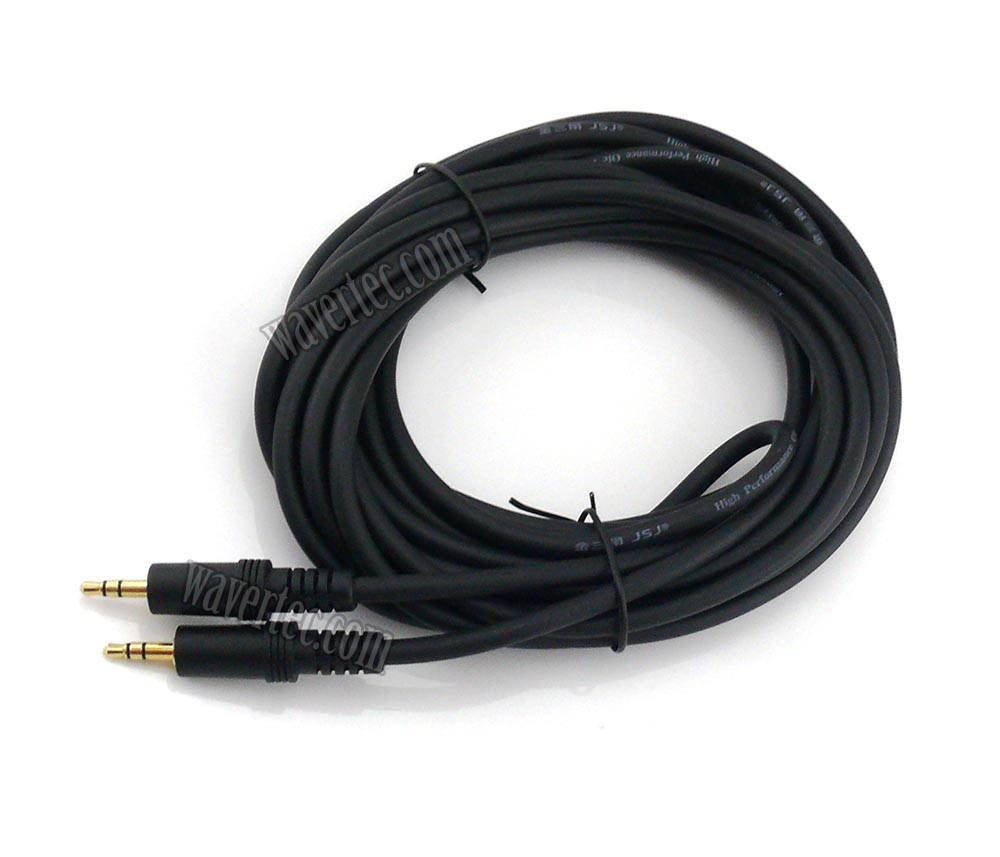 5.9Ft 1.8M 3.5mm Audio Male to Male Long Cable Stereo Gold Plated 4N Oxygen Free Copper OFC