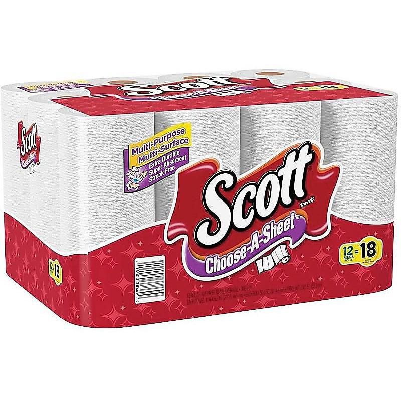 Scott Choose-A-Sheet Kitchen Roll Paper Towels 1-ply 2126874