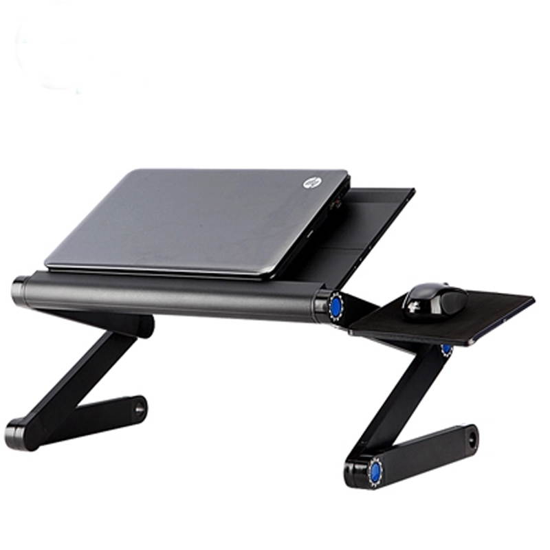 Intsupermai Portable Adjustable Aluminum Laptop Desk Stand Laptop Holder Cooling Pad Computer Riser Table
