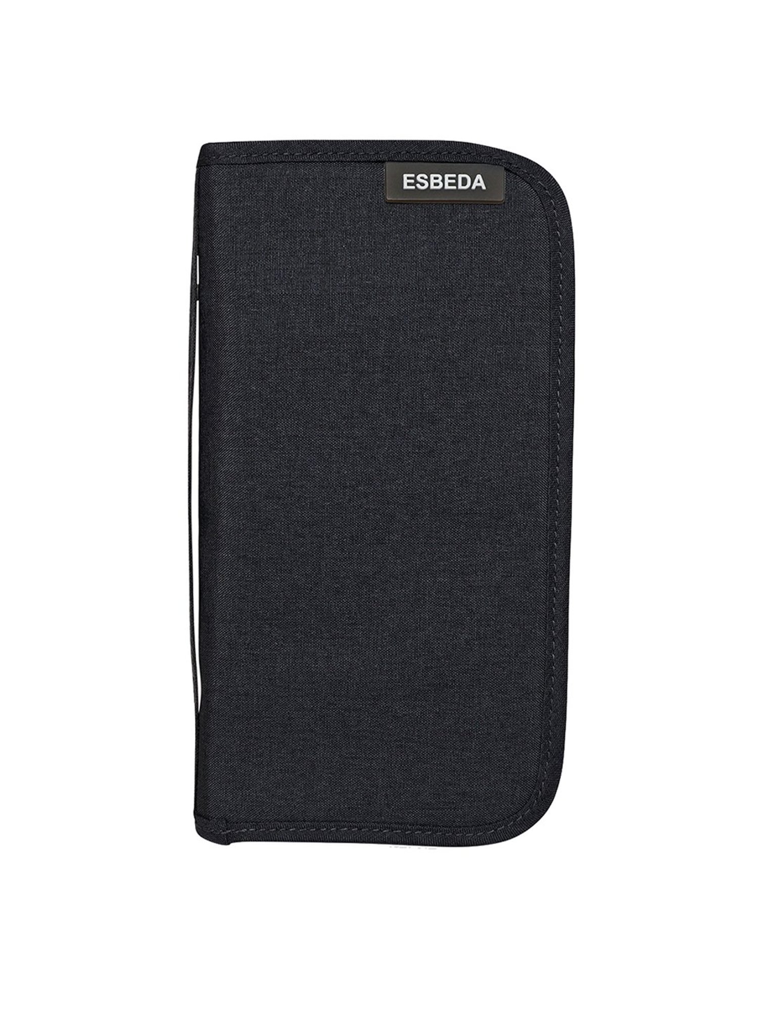 Esbeda Black Casual Nylon RFID Passport Wallet for Men