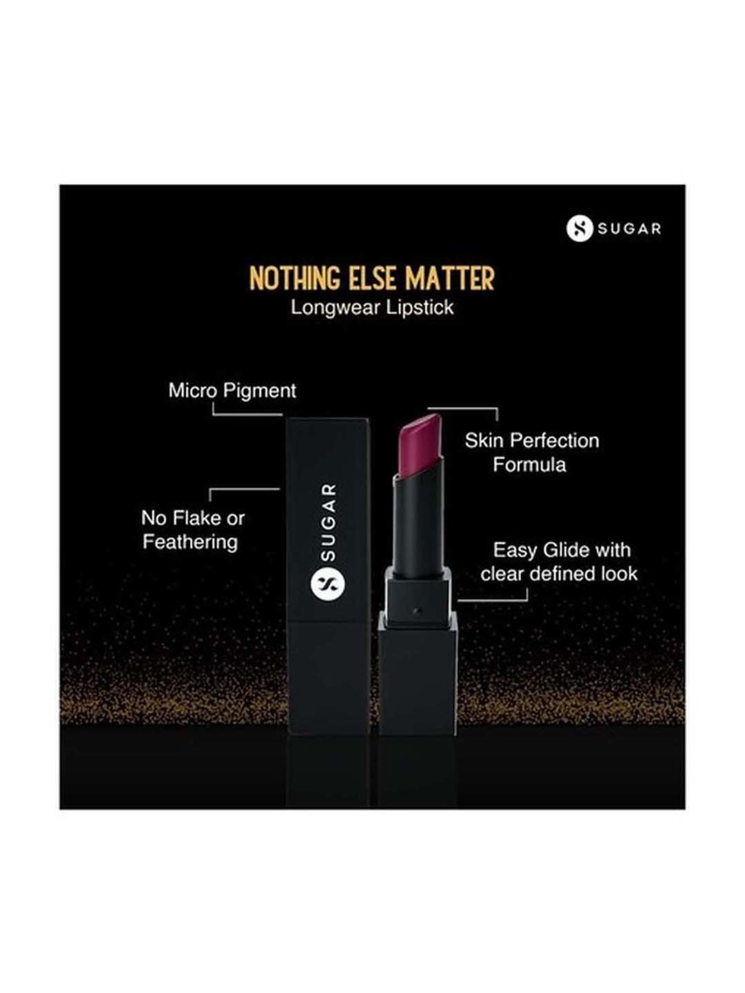 Sugar Cosmetics Nothing Else Matter Longwear Lipstick 08 Berry Picking - 3.5 gm