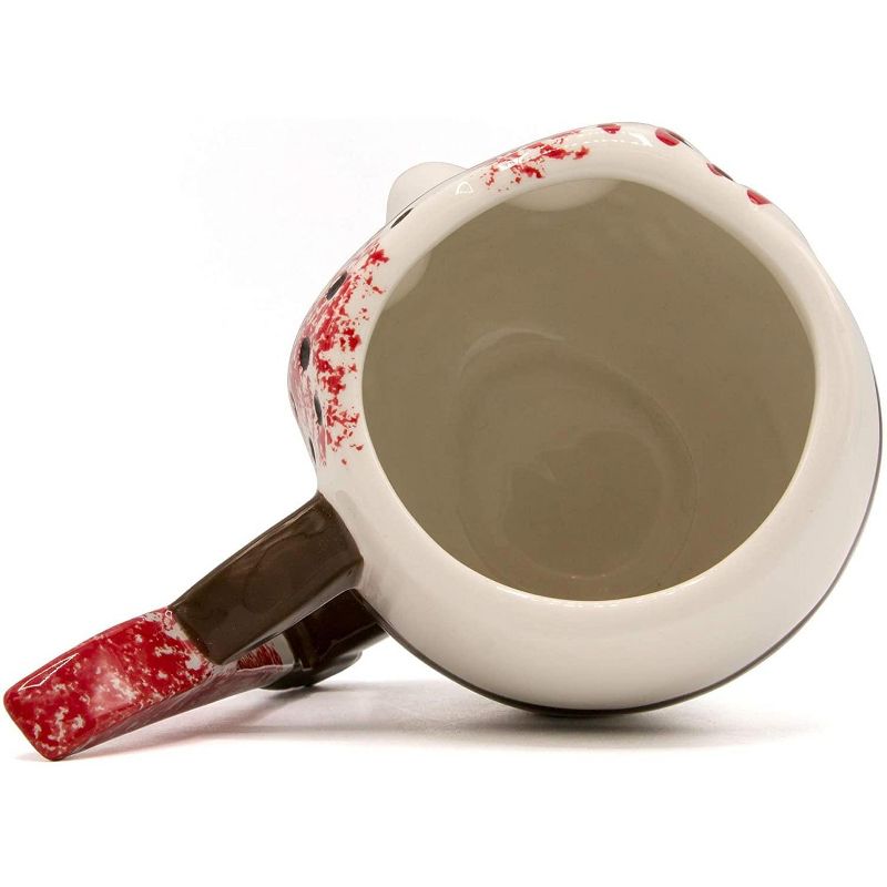 Silver Buffalo Friday the 13th Jason Mask w/ Knife 20oz Ceramic 3D Sculpted Mug