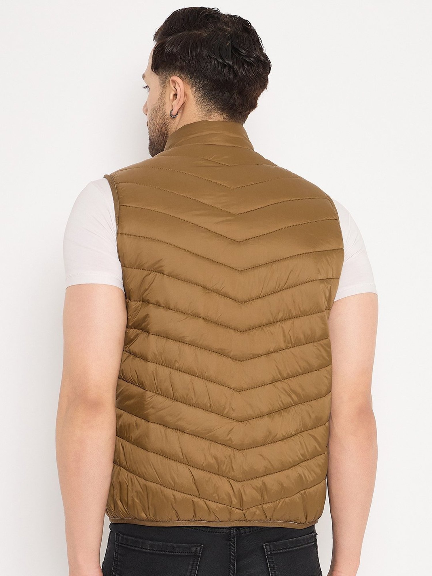 Duke Lightkhaki Slim Fit Quilted Quilted Jacket