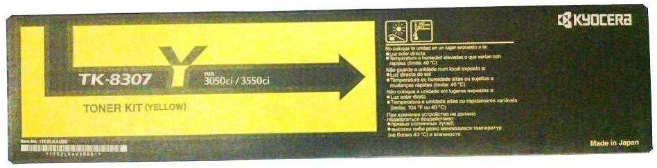 Kyocera - TK8307Y - Kyocera Original Toner Cartridge - Yellow - Laser - 15000 Pages - 1 Each