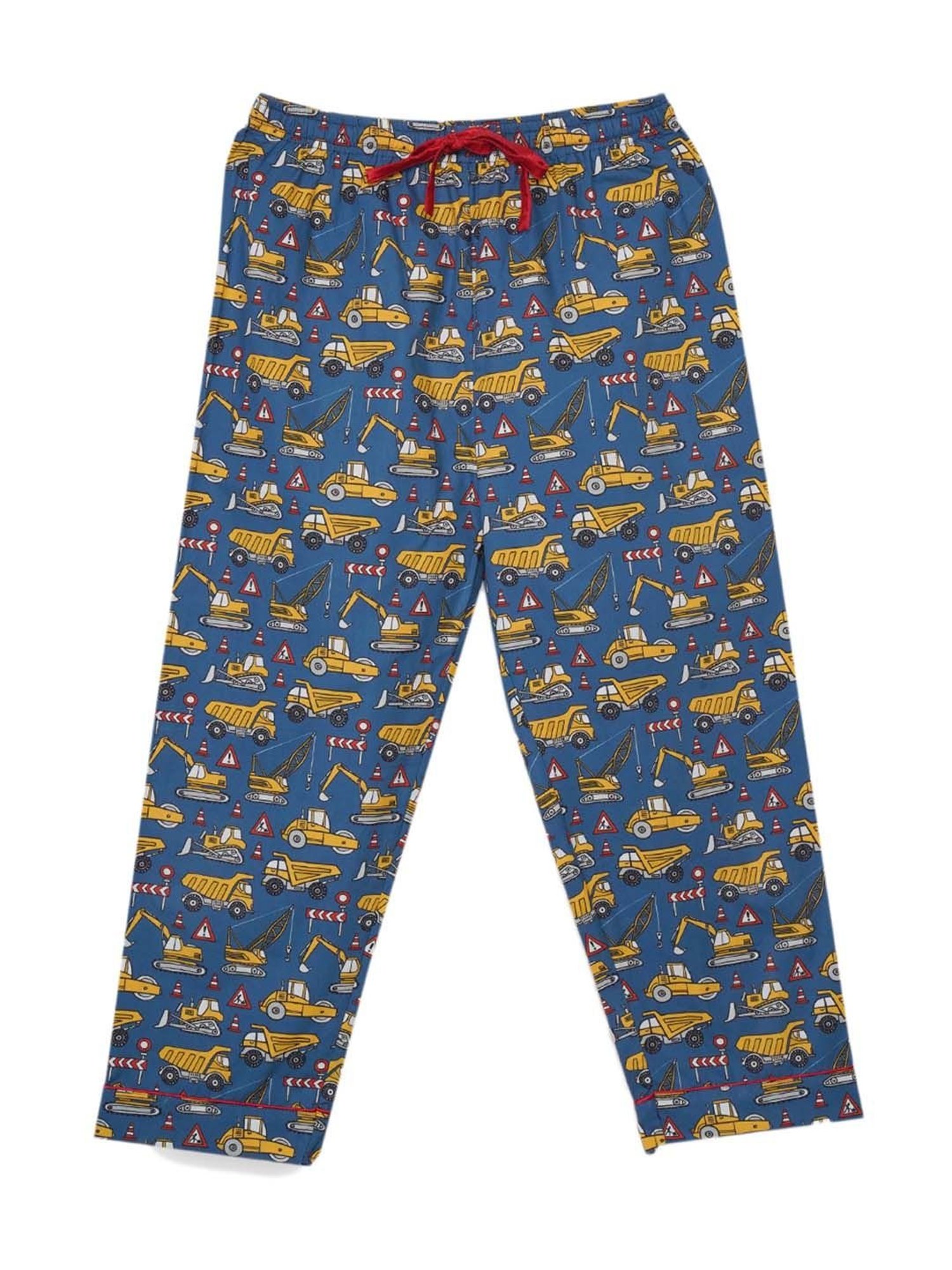 Fluffalump Boys Multicolor Cotton Printed Nightwear Top & Pants Set