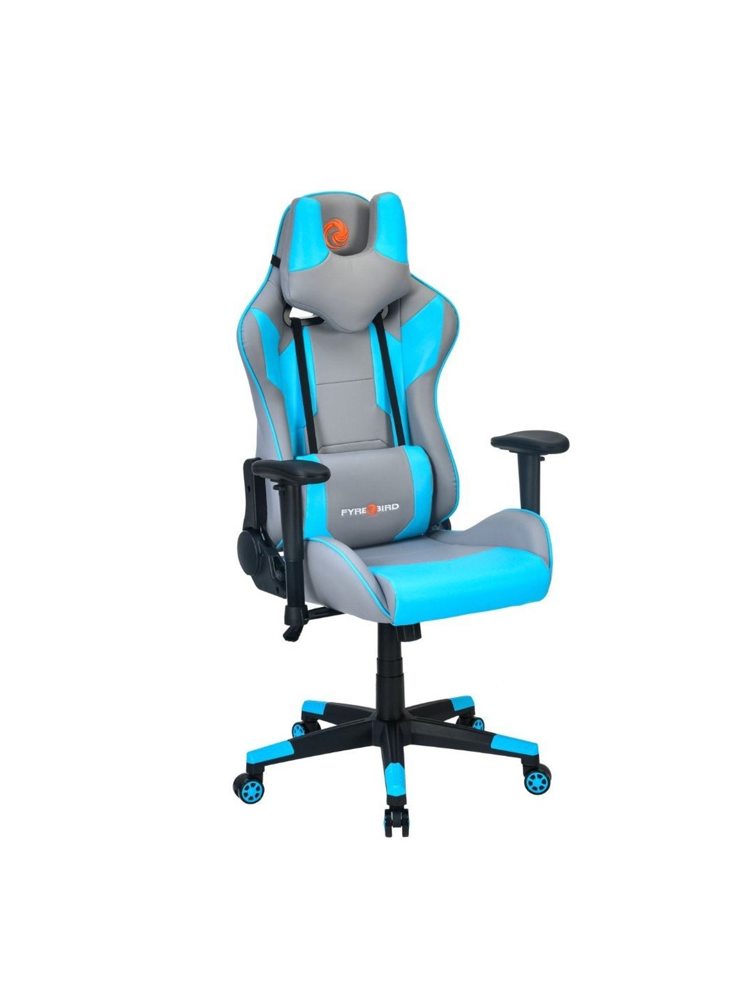 Nilkamal Athena Grey & Turquoise Leather Gaming Chair