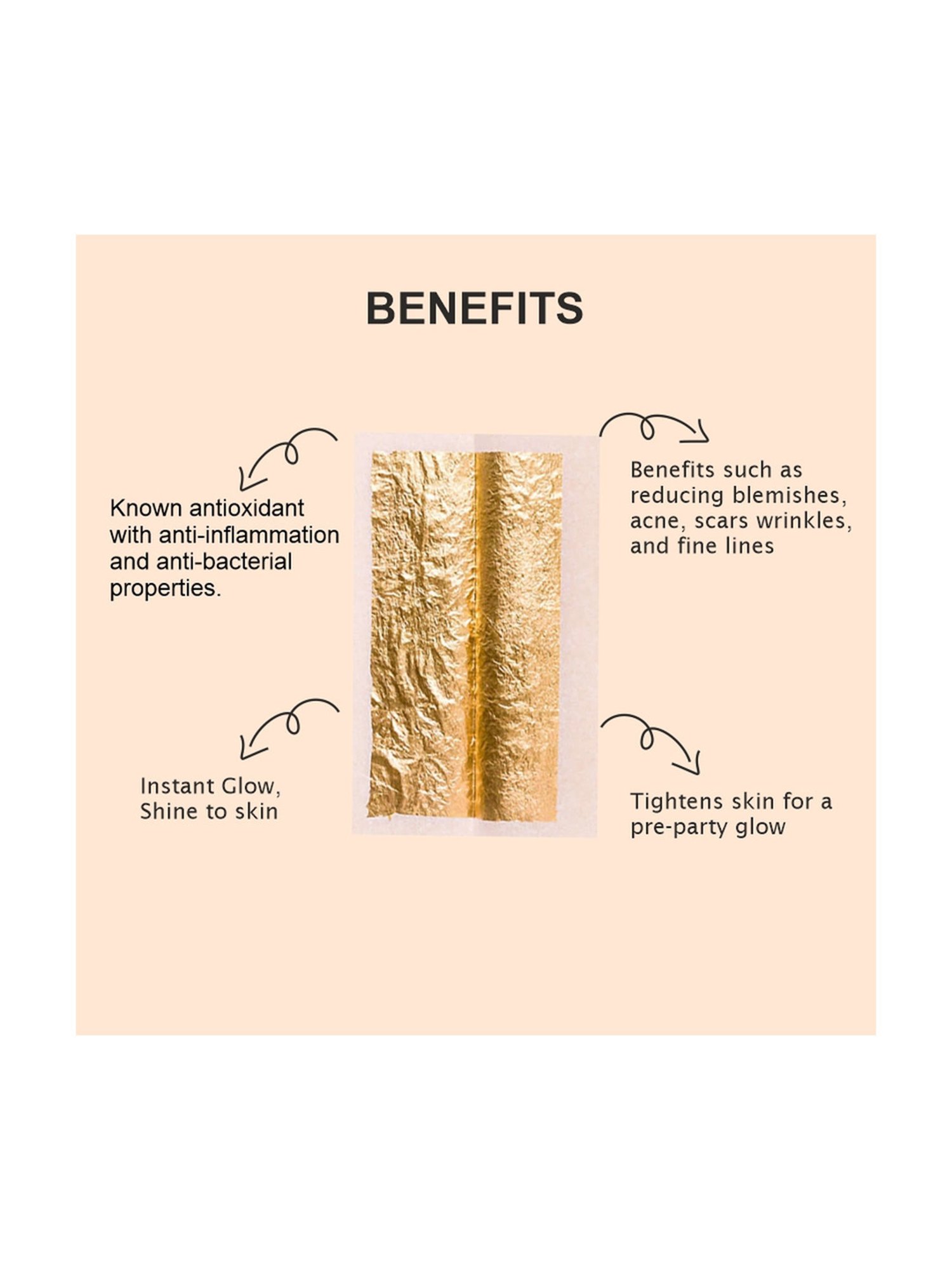 House of Beauty 24K Gold Face Mask - 4 Sheets - 150 gm