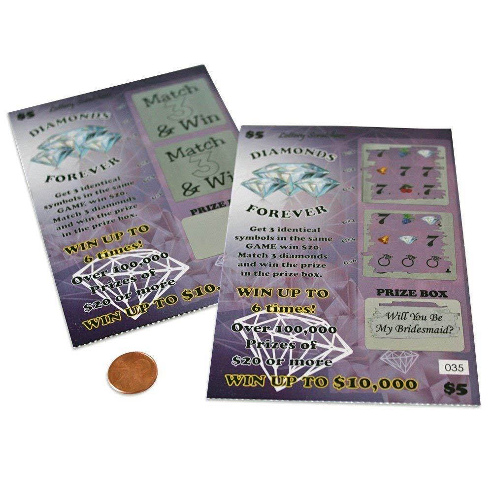 Will You Be My Bridesmaid? - Lotto Replica Scratch Off Card - 1 Card - My Scratch Offs