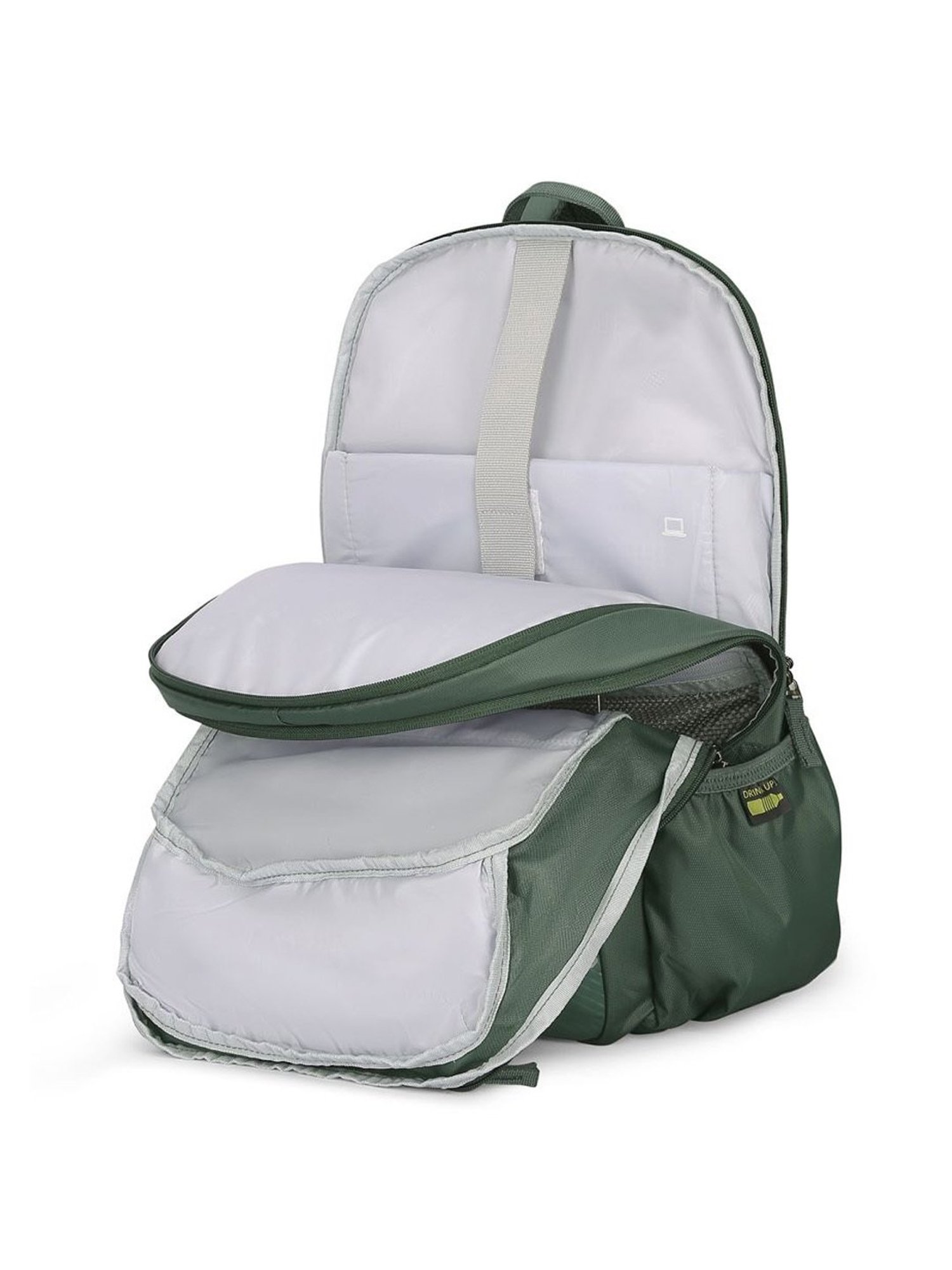 Skybags Protech Green Polyester Printed Laptop Backpack - 25 Ltrs