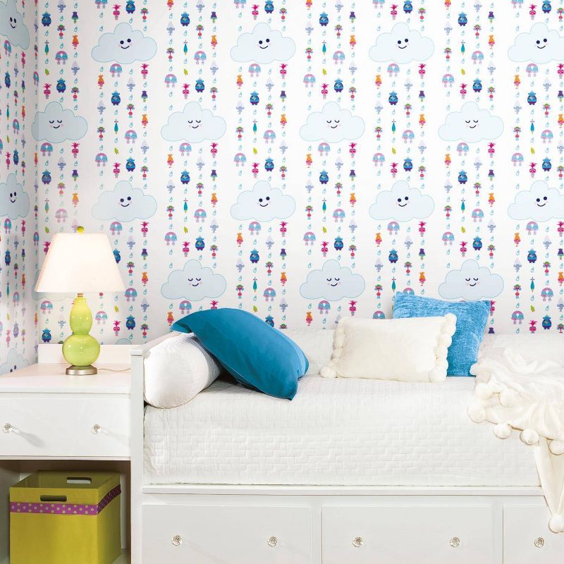 Trolls Clouds Peel and Stick Wallpaper - Roomates