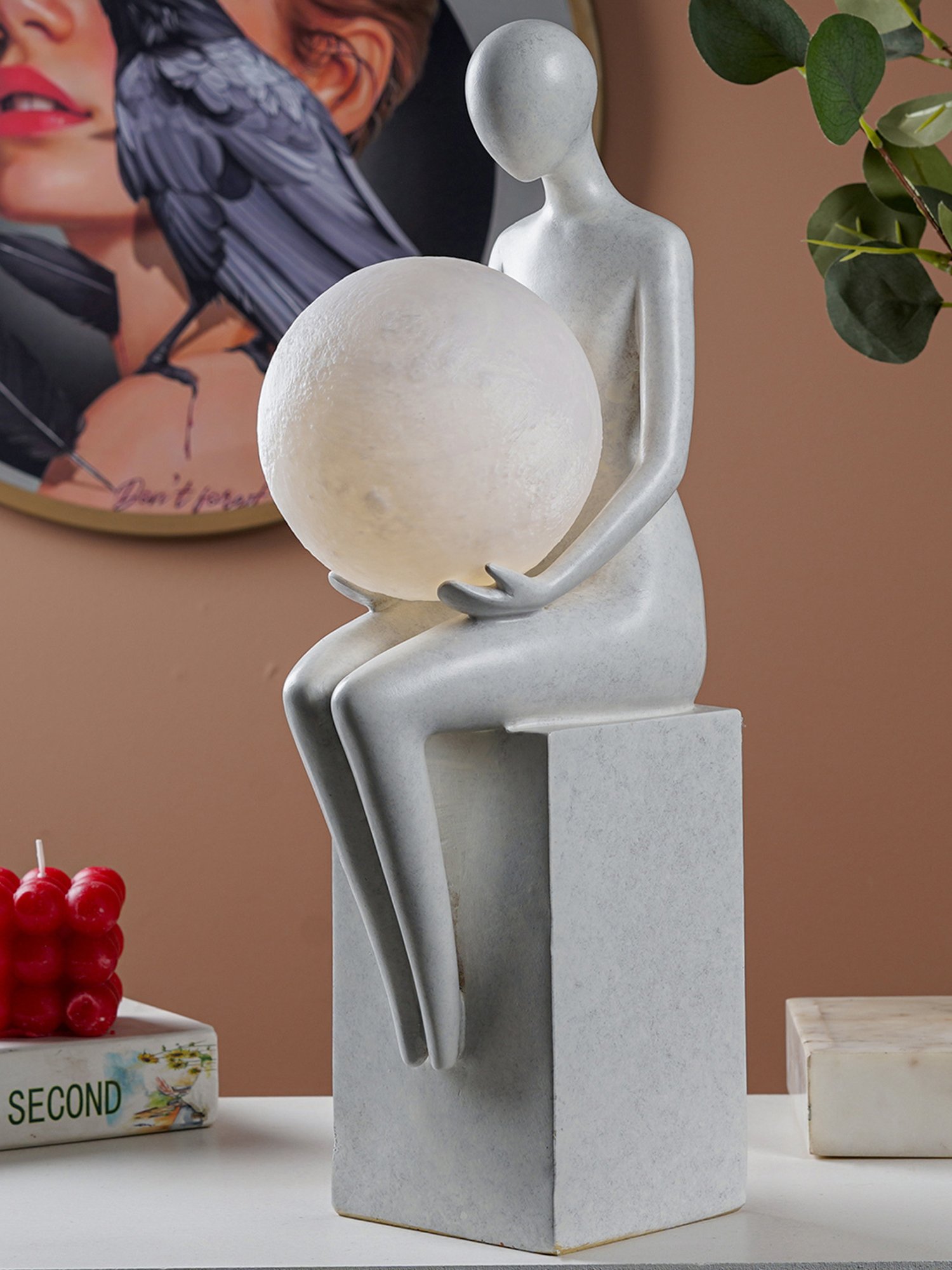 The Artment Decorative Bowl Lamp Led Showpiece Figurine