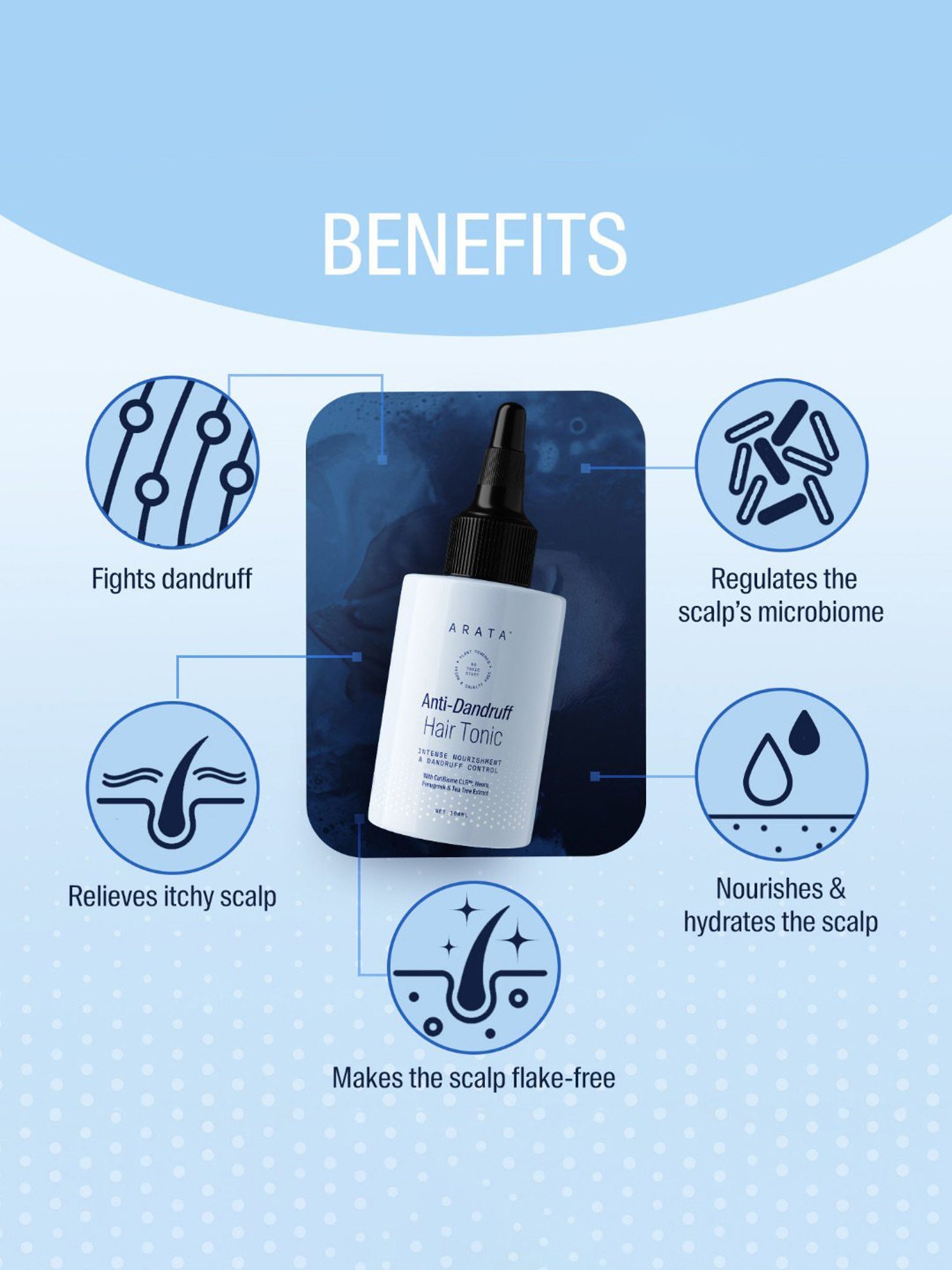 Arata Anti-Dandruff Hair Tonic - 100 ml