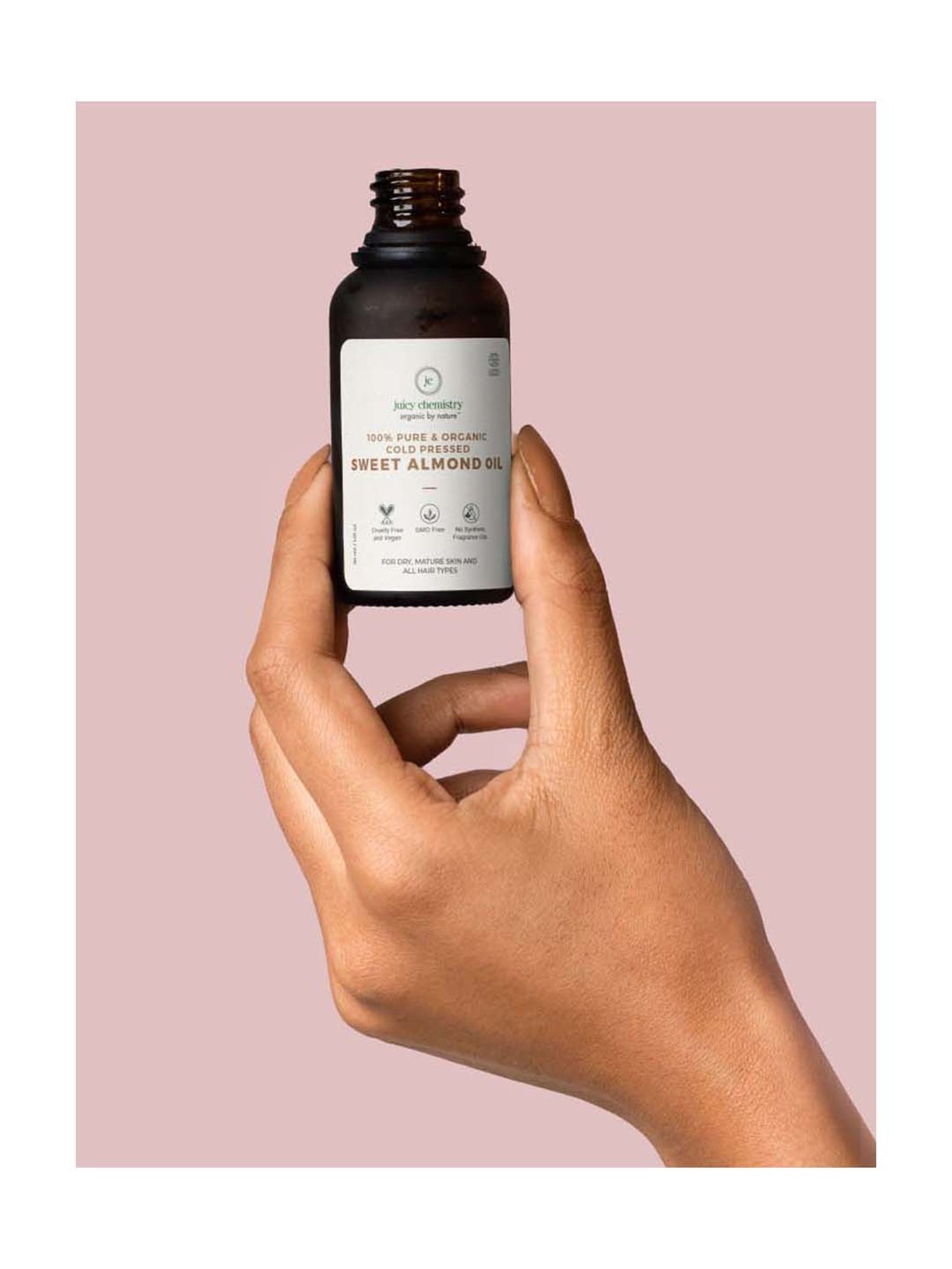 Juicy Chemistry Sweet Almond Cold Pressed Carrier Oil - 30 ml