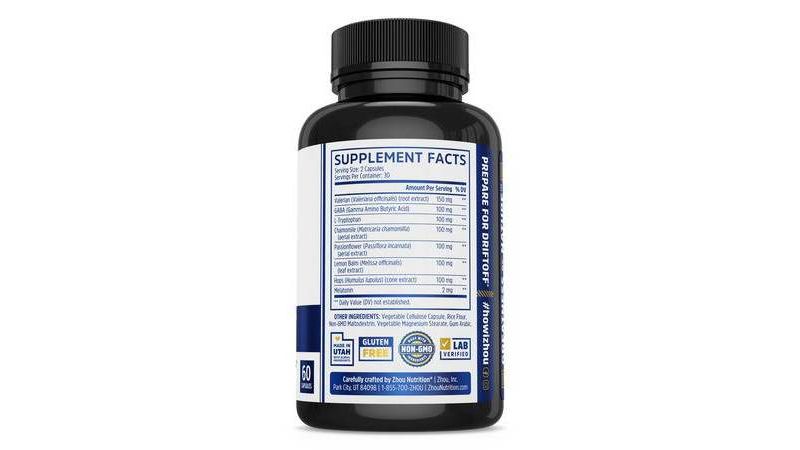 Zhou Driftoff Dietary Supplements - 60ct