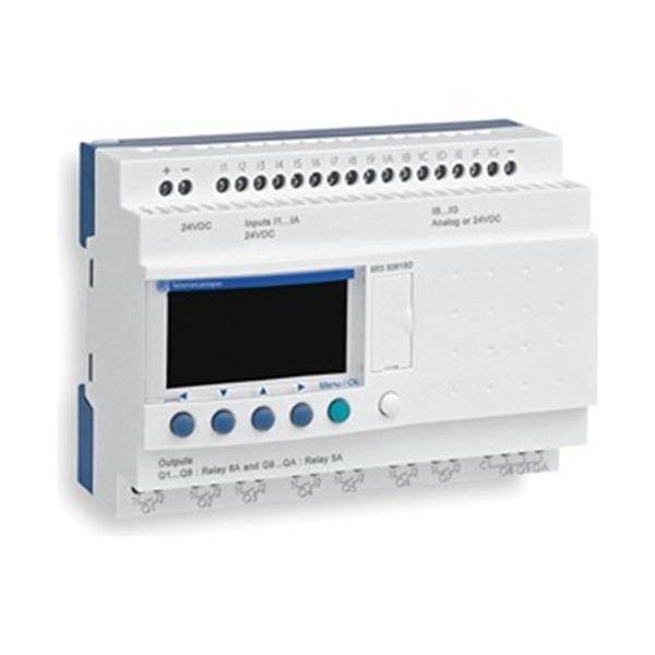 SCHNEIDER ELECTRIC SR3B261FU Logic Relay,100-240VAC,With Display