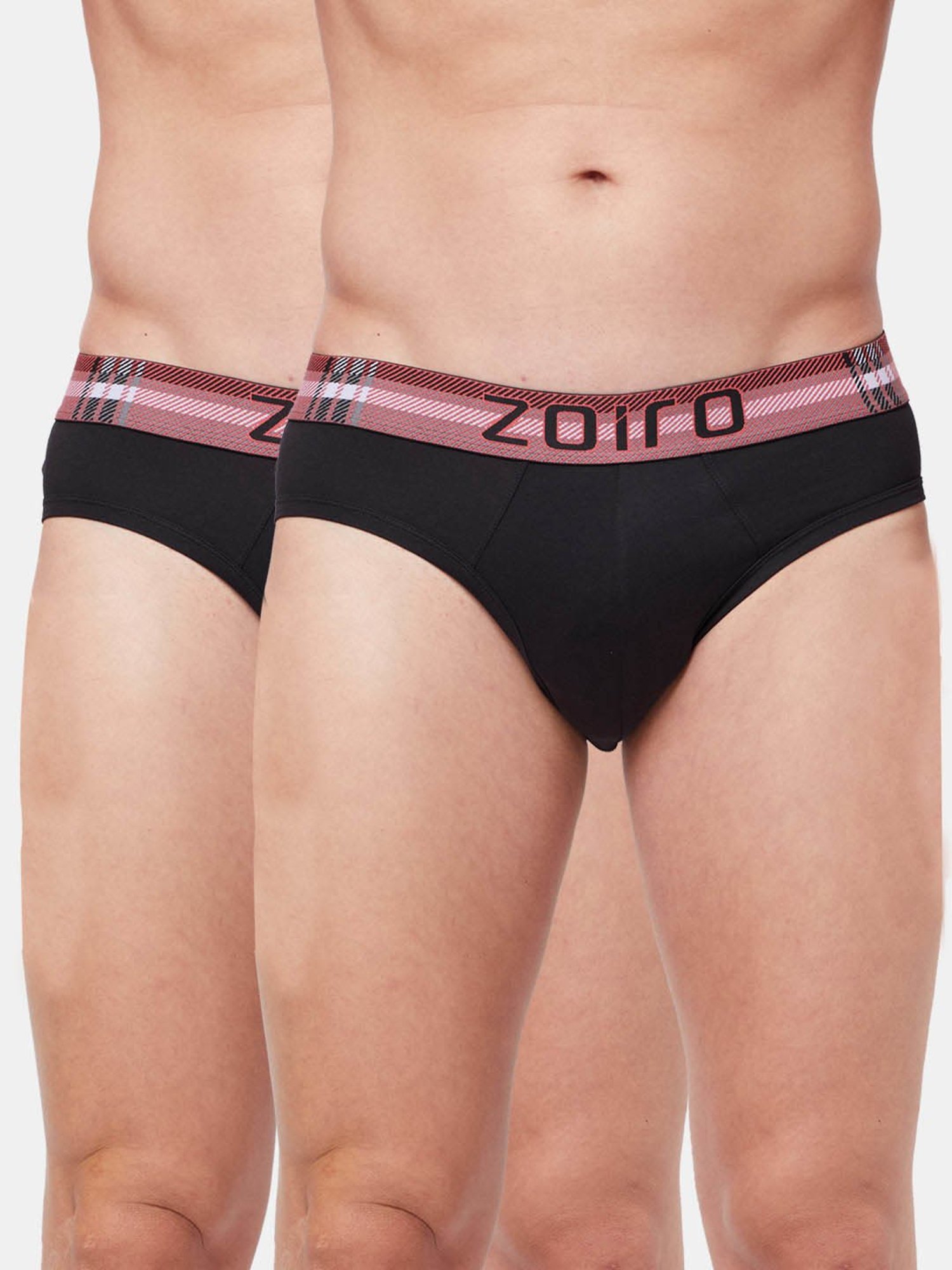 Zoiro Black Regular Fit Briefs - Pack Of 2