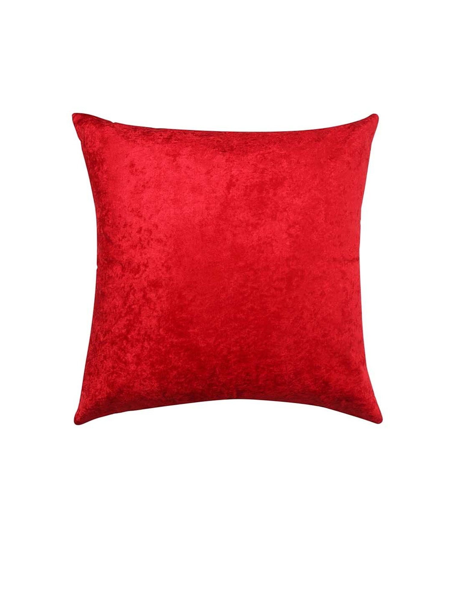HOSTA HOMES Red Velvet Cushion Covers - Set of 2