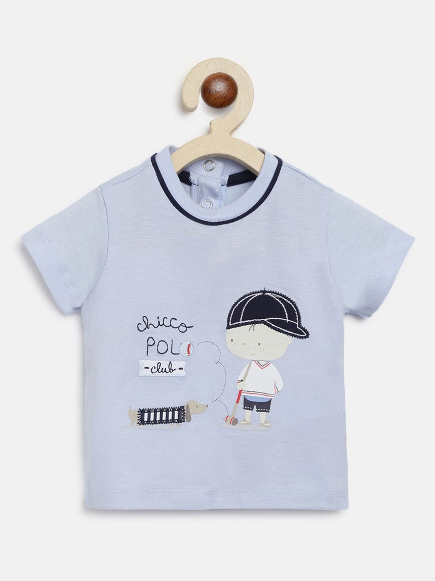 Chicco Kids Light Blue Printed T-Shirt