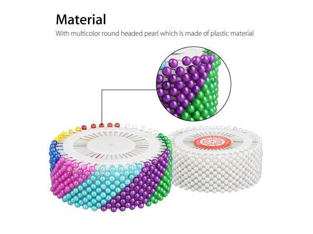 480X Dress Wedding Crafts Pearl Round Head Straight Sewing Needles Pins Corsage