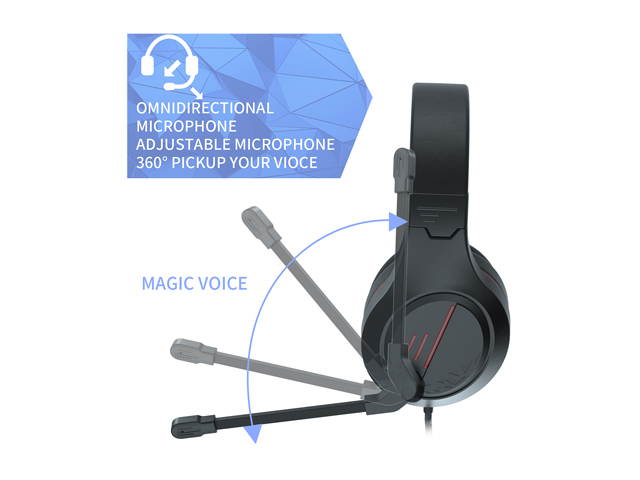 PS4 Gaming Headset, Stereo Gaming Headphone with Microphone Vibration for Laptop PC/Xbox one