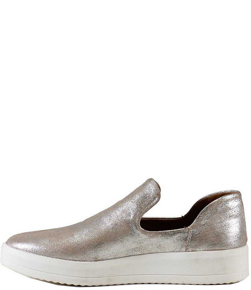 Diba True Youth Full Metallic Leather Slip-On Sneakers