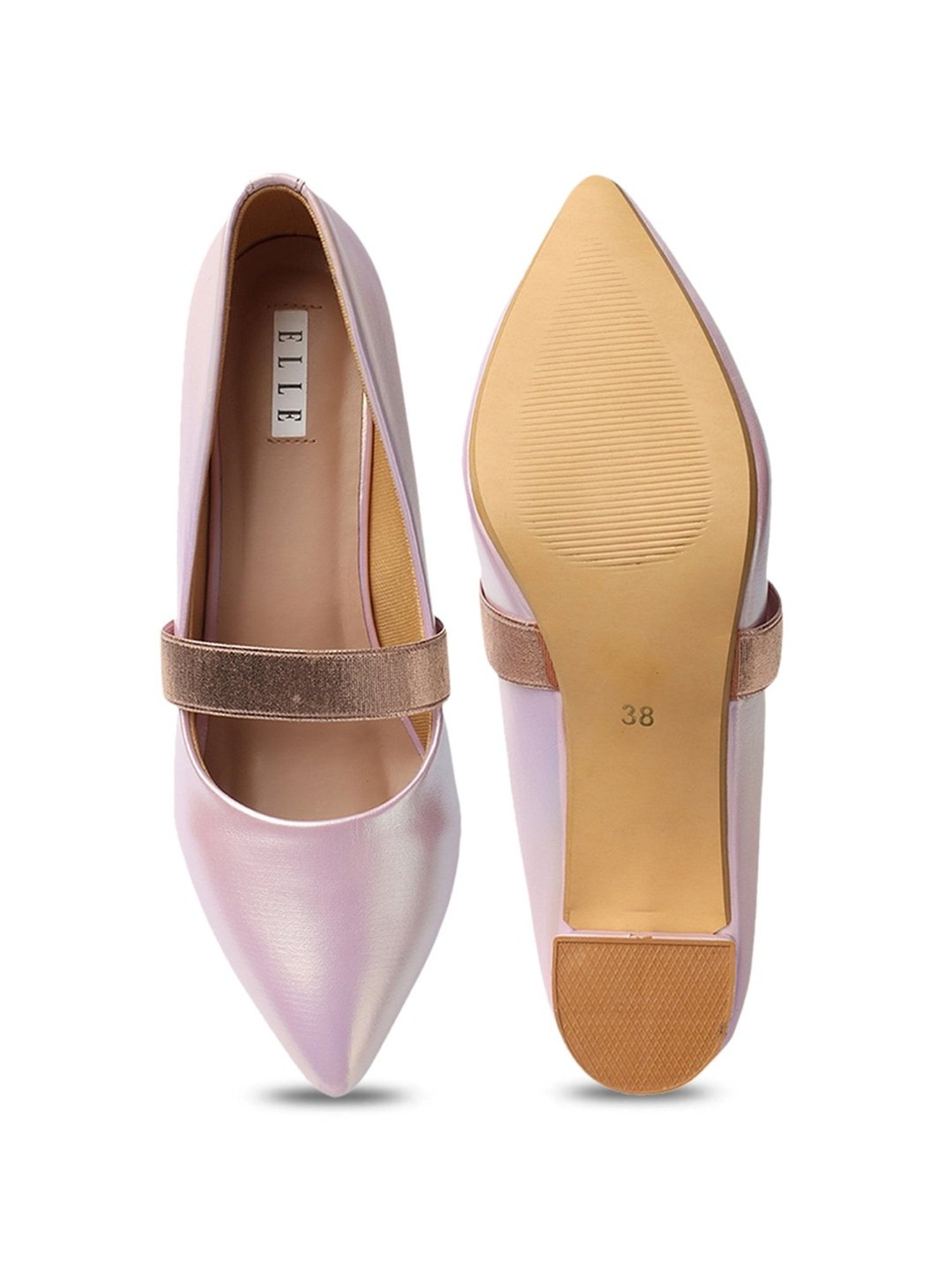 Flat N Heels Women's Pink Stiletto Pumps