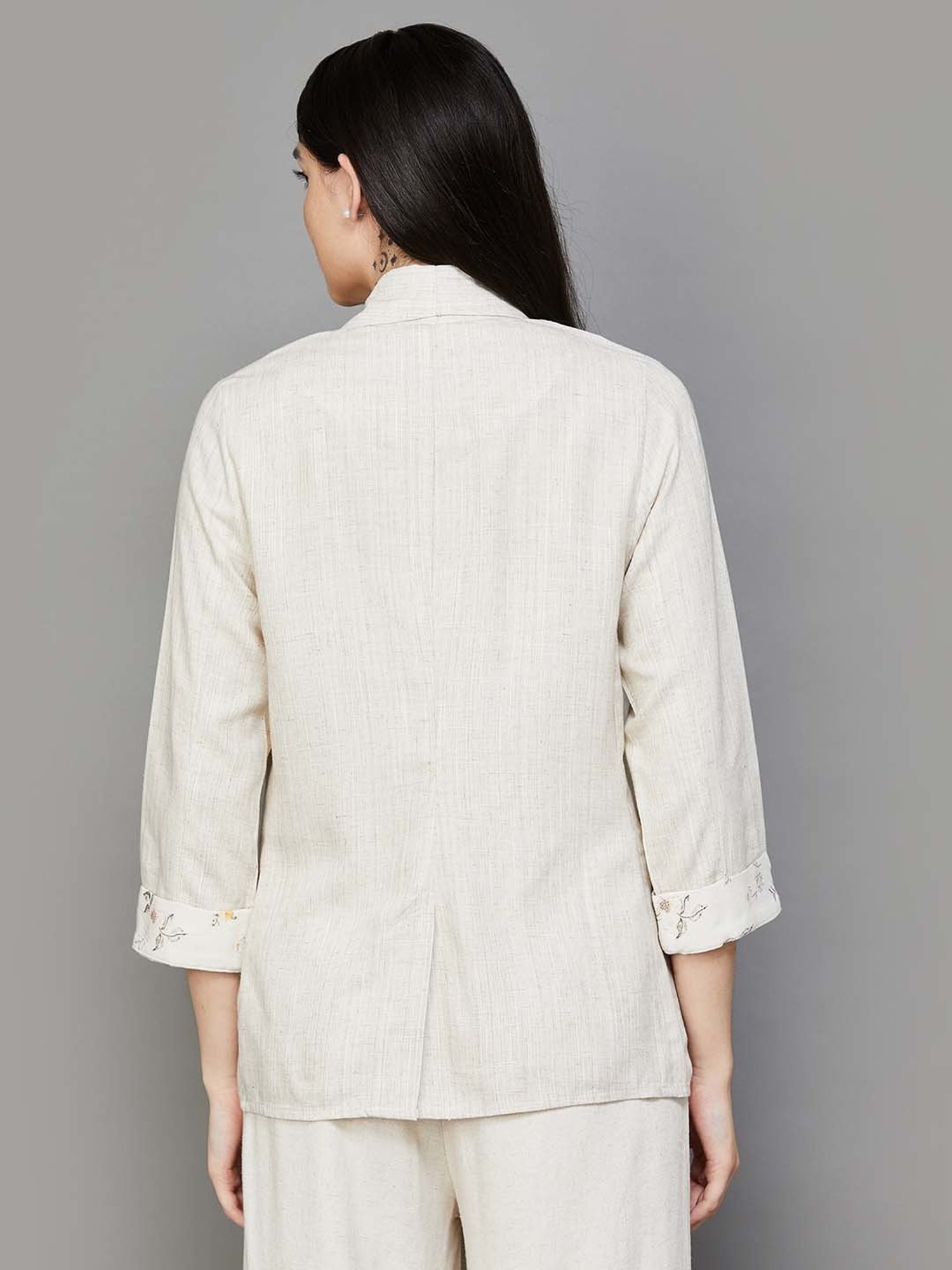Code by Lifestyle Beige Plain Shrug