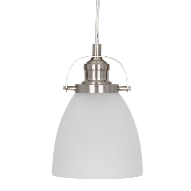 8.5" One Light Mini Pendant Brushed Nickel - Cresswell Lighting