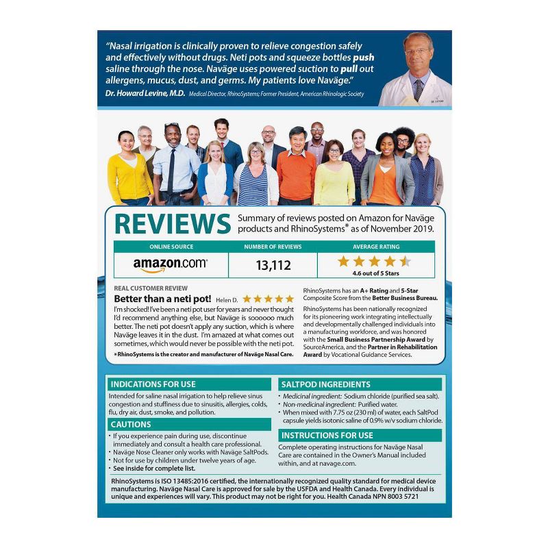 Navage Nasal Care Nose Cleanser and SaltPods