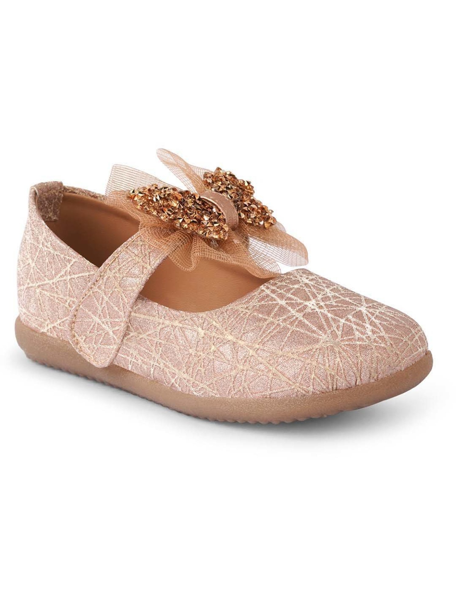 Minesole Kids Rose Gold Mary Jane Shoes