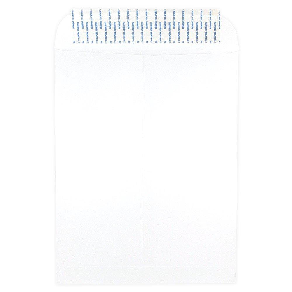 JAM PAPER 10 x 13 Open End Catalog Envelopes with Peel & Seal Closure - White - 50/Pack