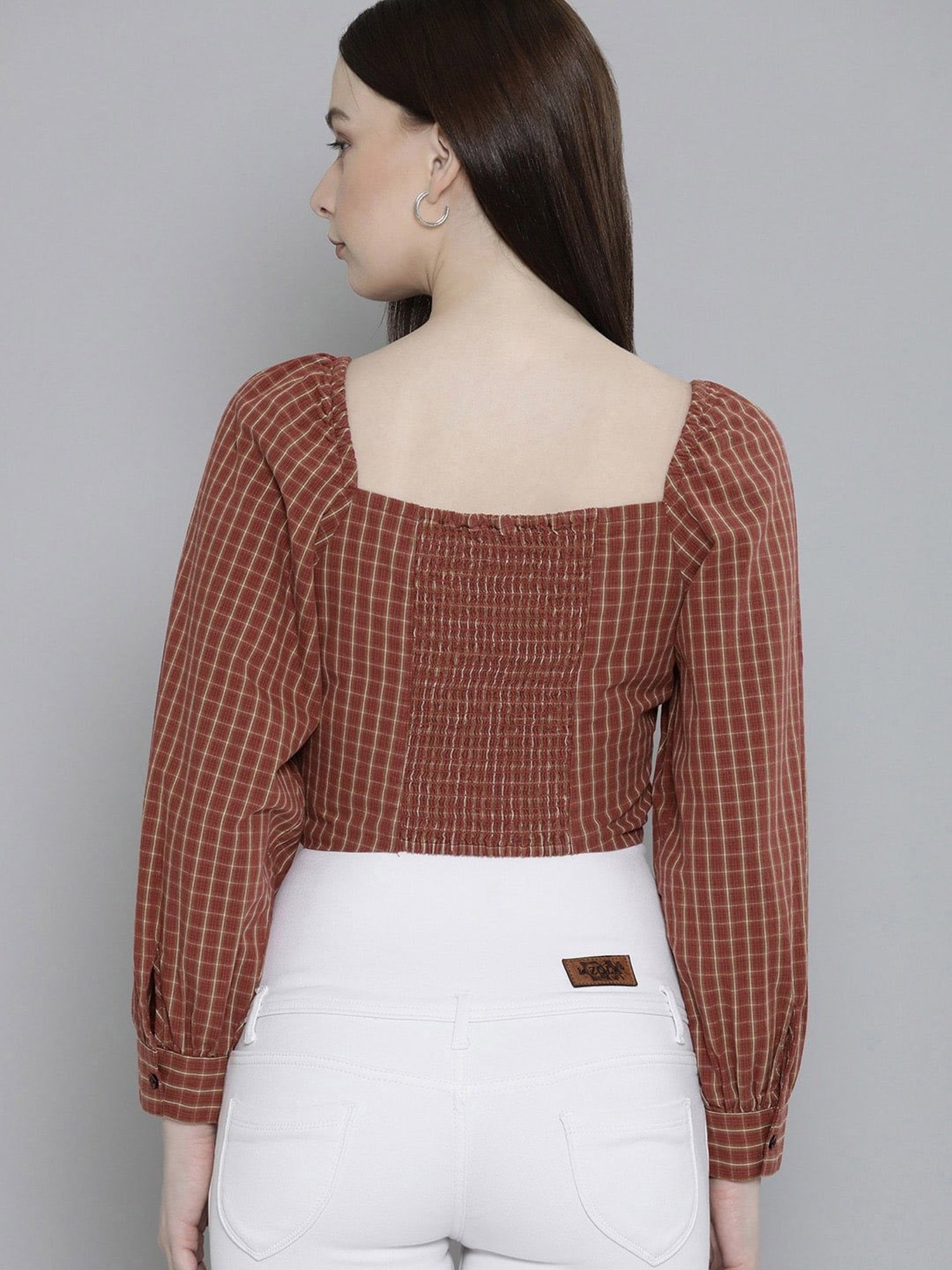 Levi's Brown Check Top