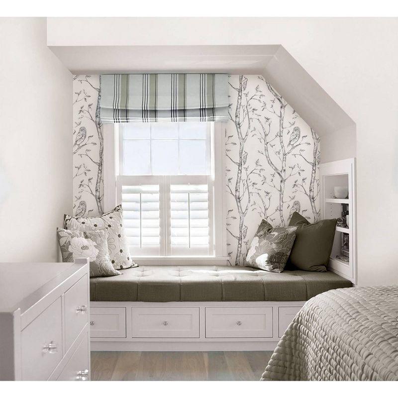 NuWallpaper Woods Peel & Stick Wallpaper Gray