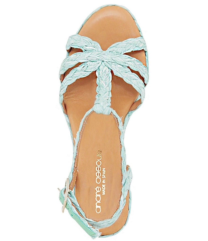 Andre Assous Madina Woven Raffia Espadrille Sandals