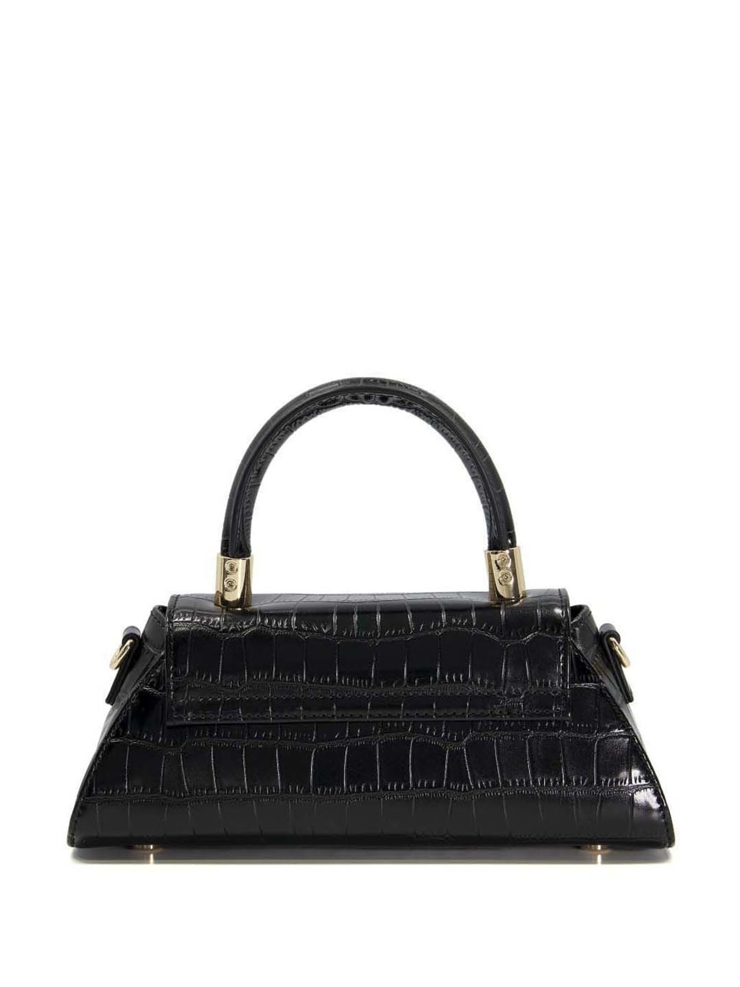 Dune London Black Textured Small Satchel Handbag